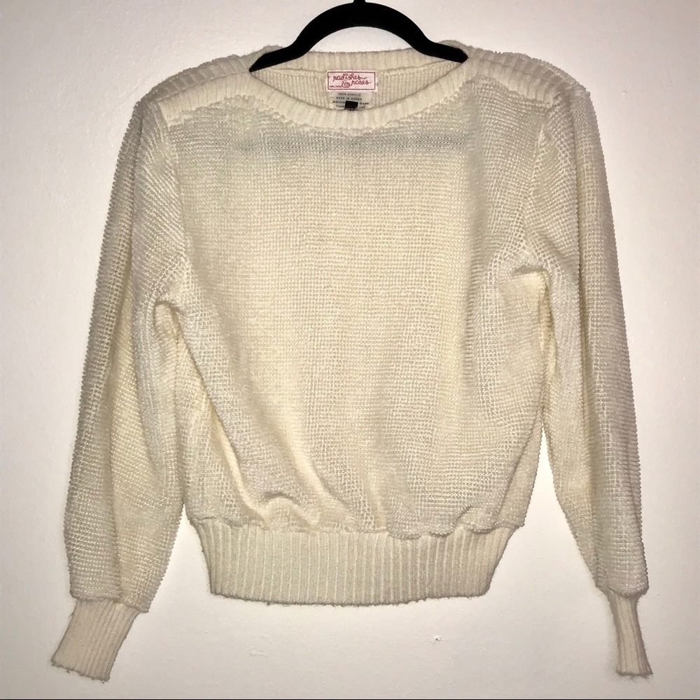 Vintage Radishes & Roses sweater size medium
